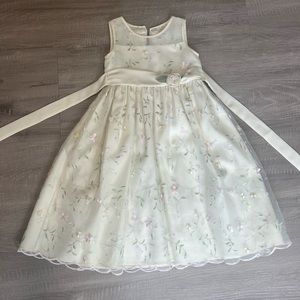 Macy’s Little Girl Embroidered Formal Party Dress